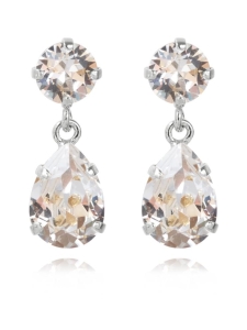 Caroline Svedbom Jewelry - MINI DROP EARRINGS RHODIUM - CRYSTAL | Stockmann