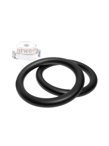 FitWood - ULPU voimistelurenkaat - MUSTA - VALKOINEN HIHNA FitWood - ULPU voimistelurenkaat - MUSTA - VALKOINEN HIHNA | Stockmann