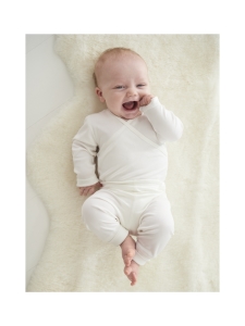 Ruskovilla - Ruskovilla body pitkät hihat - valkoinen luomusilkki - VALKOINEN | Stockmann