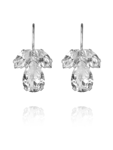 Caroline Svedbom Jewelry - PETITE TIMO EARRINGS RHODIUM - CRYSTAL | Stockmann
