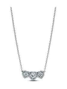Pandora - Halo Heart Trilogy Collier Necklace - 394412C01 | Stockmann