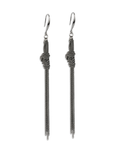 pfgSTOCKHOLM - NOIR-Lilly Chain Knot Korvakorut - GUN-METAL | Stockmann