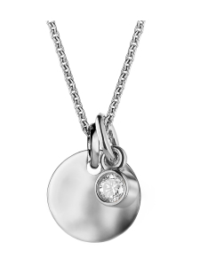 Macor Jewellery - Taottu laatta ja timantti -kaulakoru - VALKOKULTA Macor Jewellery - Taottu laatta ja timantti -kaulakoru - VALKOKULTA | Stockmann