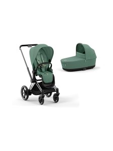 CYBEX - Cybex ePriam yhdistelmävaunut (Chrome/Black) - LEAF GREEN | Stockmann