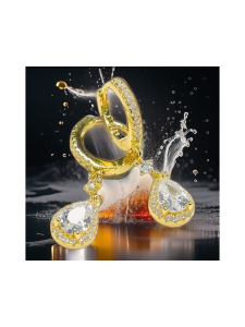 DFJ Collections - Pisara riipus korvakoru kulta | Stockmann