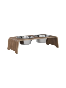 dogBar - dogBar® Classic korotettu ruokakuppiteline - Pähkinä - RUOSTUMATON TERÄS | Stockmann