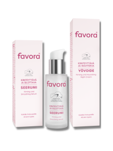 Favora - Favora kiinteyttävä yövoide ja seerumi Favora - Favora kiinteyttävä yövoide ja seerumi | Stockmann