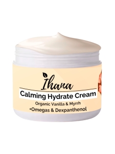 Ihana - IHANA Rauhoittava Hajusteeton Luomu Vanilja-Mirha Kasvovoide 100ml | Stockmann