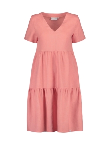 Nakoa - Pellava Kerrosmekko, Powder Pink - POWDER PINK (MURRETTU VAALEANPUNAINEN) | Stockmann