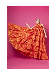 Miia Halmesmaa - FLOUNCE- FRILLAILTAPUKU, ORANSSI - ORANSSI Miia Halmesmaa - FLOUNCE- FRILLAILTAPUKU, ORANSSI - ORANSSI | Stockmann