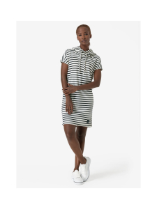 super.natural - W FUNNEL STRIPE BIO DRESS - FRESH WHITE/NAVY STRIPE | Stockmann