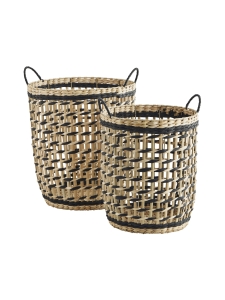 Madam Stolz - KORI punottu  ∅30, korkeus 35 cm - MUSTA JA LUONTO Madam Stolz - KORI punottu  ∅30, korkeus 35 cm - MUSTA JA LUONTO | Stockmann