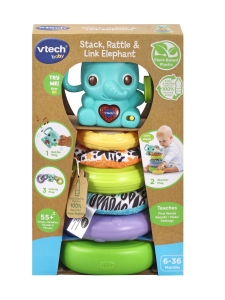 VTECH - VTECH Leikkisetti Elefantti Pinoa, helistä ja yhdistä | Stockmann