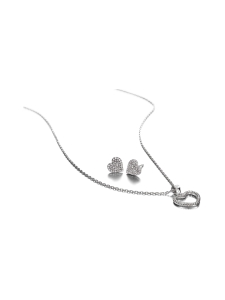 DFJ Collections - DFJ SILVER SET HEARTFUL - Hopeakoru setti | Stockmann