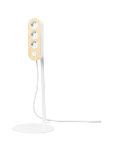 MyNolla - Design Jatkojohto Lattiajalusta - 2,8m - VALKOINEN/SAARNI | Stockmann