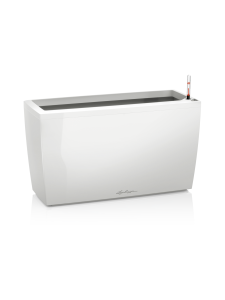 Lechuza - Cararo Premium valkoinen  Altakasteluruukku rullilla 75x30cm, korkeus 43cm - VALKOINEN KIILTÄVÄPINTA | Stockmann
