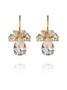 Caroline Svedbom Jewelry - PETITE TIMO EARRINGS GOLD - CRYSTAL | Stockmann