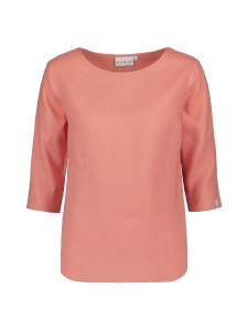 Nakoa - Classic Linen Blouse Pellavapaita, Papaya - PAPAYA | Stockmann