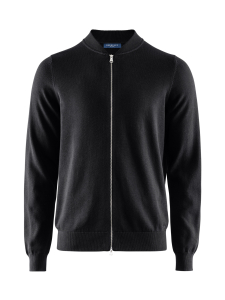 Berkeley - Brockton Cotton Fullzip -neuletakki - BLACK | Stockmann