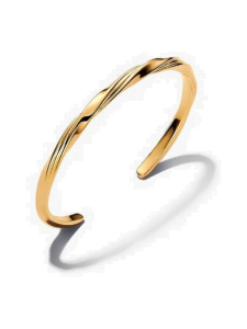 Pandora - Twisted Gold-Plated Open Bangle - 563869C00-1 | Stockmann