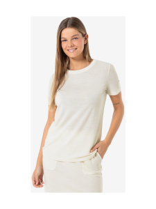 super.natural - Naisten Casual Rib Bio J merinovillainen t-paita - FRESH WHITE | Stockmann