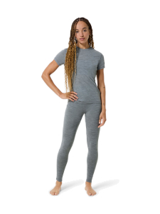 super.natural - Naisten Sierra140 merinovillainen t-paita - CASHMERE GREY MELANGE | Stockmann