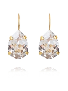 Caroline Svedbom Jewelry - MINI DROP CLASP EARRINGS GOLD - CRYSTAL | Stockmann