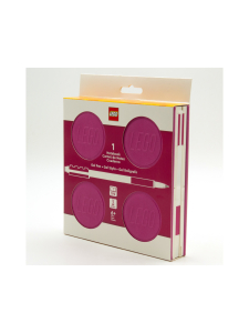 IQ LEGO - LEGO Lukittava päiväkirja ja geelikynä, violetti | Stockmann