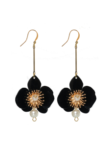 Upcycle with Jing - Mustat Butterfly Orchid Pearl Korvakorut - MUSTA | Stockmann