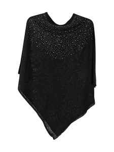 Lasessor - Juolas strassi - poncho - MUSTA | Stockmann