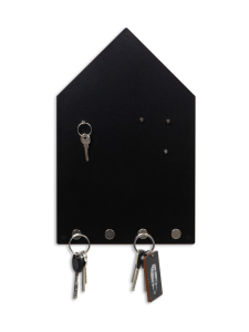 MIIKO - Magneettitaulu avaimille Talo - MUSTA | Stockmann