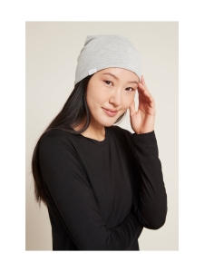 BOODY - BOODY - Soft Jersey Beanie Ohut pipo unisex - LIGHT GREY MARL | Stockmann