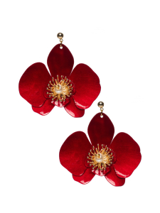 Upcycle with Jing - Ylisuuret Butterfly Orchid Korvakorut - Punainen - PUNAINEN Upcycle with Jing - Ylisuuret Butterfly Orchid Korvakorut - Punainen - PUNAINEN | Stockmann