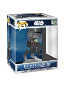 STAR WARS - FUNKO POP! Rides DLX: Star Wars: Mandalorian & Grogu - The Mandalorian w/Grogu in Imperial Remnant AT-RT | Stockmann