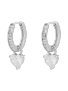 Snö Of Sweden - Brooklyn stone ring pendant ear s/clear - 2 IN ONE | Stockmann