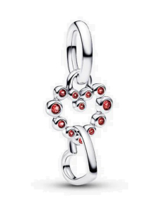 Pandora - Pandora punakivinen yhdistyneet sydämet -hela, hopea 794435C01 | Stockmann