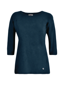 Deha - Puuvillapaita 3/4 hihoilla - TUMMANSININEN | Stockmann