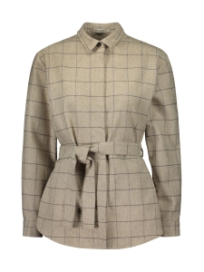 Voglia - BEATRIX Ruudullinen kauluspaita - RUUTU/KALKKI-MUSTA | Stockmann