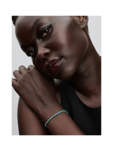Pandora - Pandora Moments turkoosi rannekoru, hopea, tekstiili – 593816C01 | Stockmann