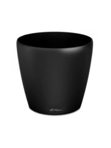 Lechuza - Classiko LS Musta Altakasteluruukku Pyörillä  ∅43cm, korkeus 40cm - MUSTA KIILTÄVÄPINTA | Stockmann