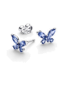 Pandora - Pandora Timeless sininen nappikorvakorut, perhonen, hopea, kristalli – 294230C01 | Stockmann