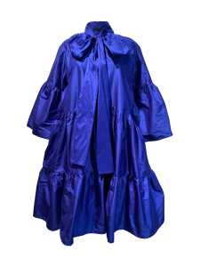 Miia Halmesmaa - Lush- silkkimekko rusettikauluksella, sininen - SININEN Miia Halmesmaa - Lush- silkkimekko rusettikauluksella, sininen - SININEN | Stockmann