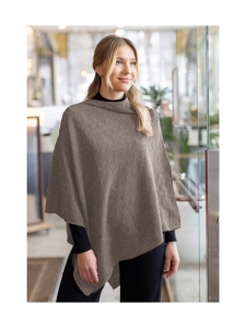Lasessor - Diva -palmikkoponcho - NUTRIA | Stockmann