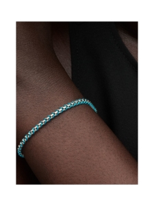 Pandora - Pandora Moments turkoosi rannekoru, hopea, tekstiili – 593816C01 | Stockmann