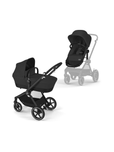 CYBEX - Cybex Eos Lux yhdistelmävaunut - MOON BLACK | Stockmann