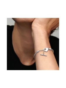 Pandora - *Pandora Moments rannekoru Engravable Heart T-Bar 599285C00 | Stockmann