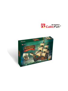 CUBIC FUN - CUBICFUN 3D palapeli Espanjan sotalaiva The San Felipe CUBIC FUN - CUBICFUN 3D palapeli Espanjan sotalaiva The San Felipe | Stockmann