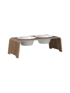 dogBar - dogBar® Classic korotettu ruokakuppiteline - Pähkinä - POSLIINI | Stockmann