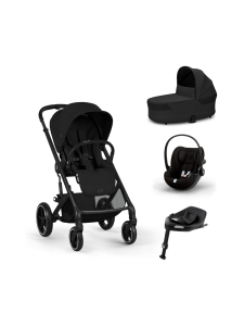 CYBEX - Cybex Balios S Lux starttipaketti (Cot S Lux vaunukopalla ja Cloud G3 turvakaukalolla) - MOON BLACK | Stockmann
