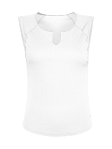 Deha - Ribbitoppi kaulahalkiolla - VALKOINEN | Stockmann